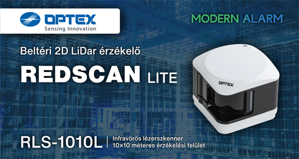 A Modern Alarm bemutatja: Optex RLS-1010L beltéri LiDAR