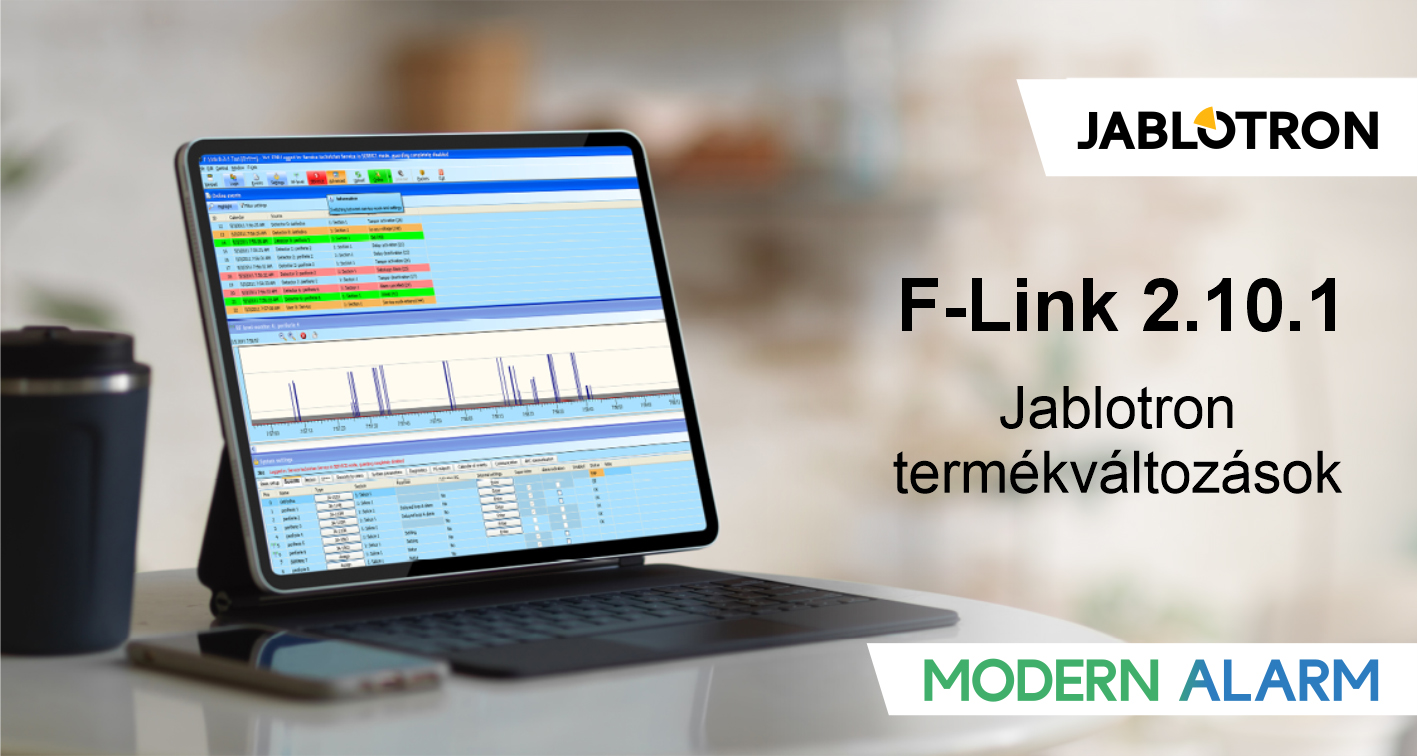 A Modern Alarm jelenti: megérkezett a Jablotron F-Link 2.10.1