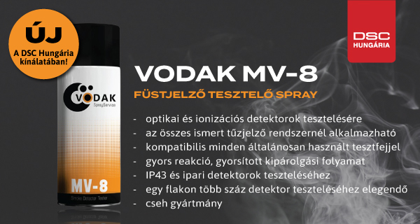 VODAK MV-8 füstérzékelő tesztelő spray – kizárólag a DSC Hungária kínálatában