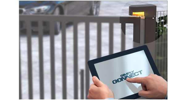 Az ajtók és kapuk automatizálása Simply Connect-tel